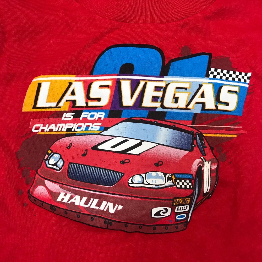 Red Las Vegas car shirt Size XS